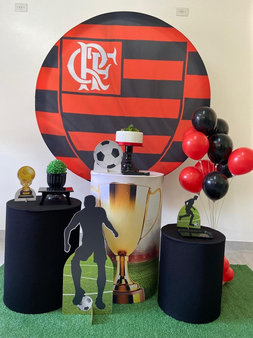 Kit Copleto Com Retangular Flamengo - A FESTA E DECORAÇÃO