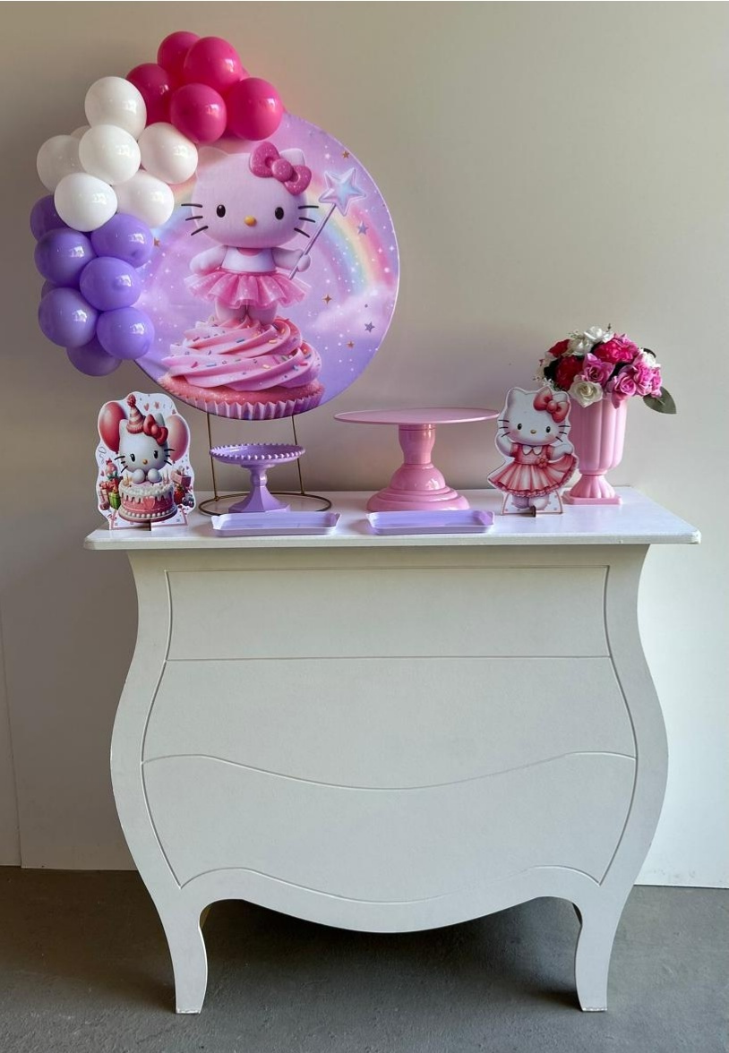 Hello Kitty Festa Na Mesa Kit G - A FESTA E DECORAÇÃO
