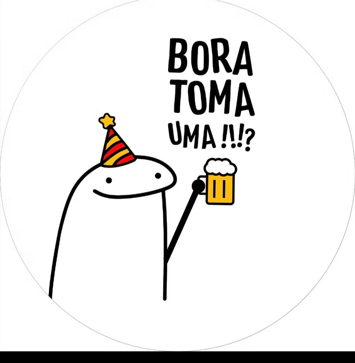 Capa Painel Redondo Bora Tomar Uma 1,5   - A FESTA E DECORAÇÃO