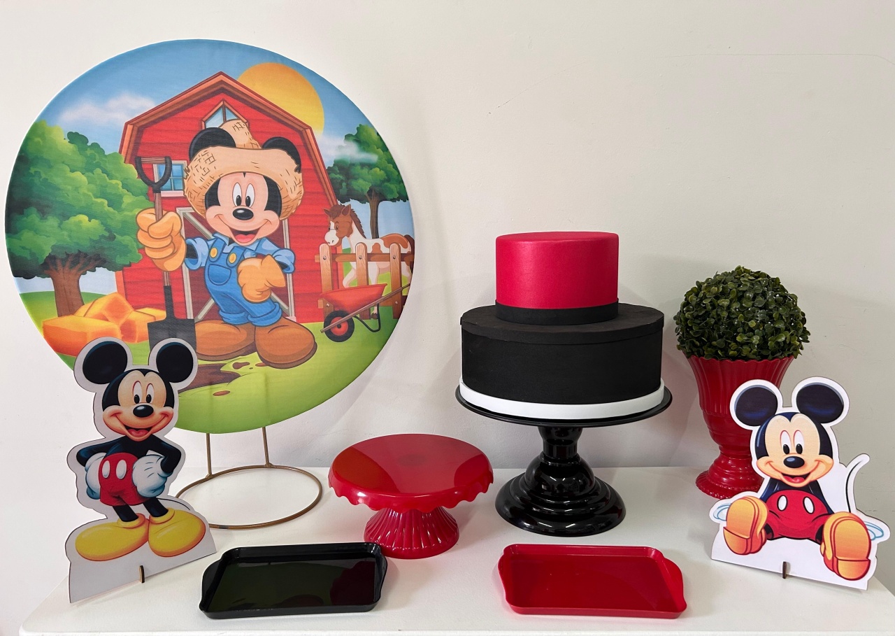 Kit Festa Na Mesa P Mickey Fazendeiro - A FESTA E DECORAÇÃO