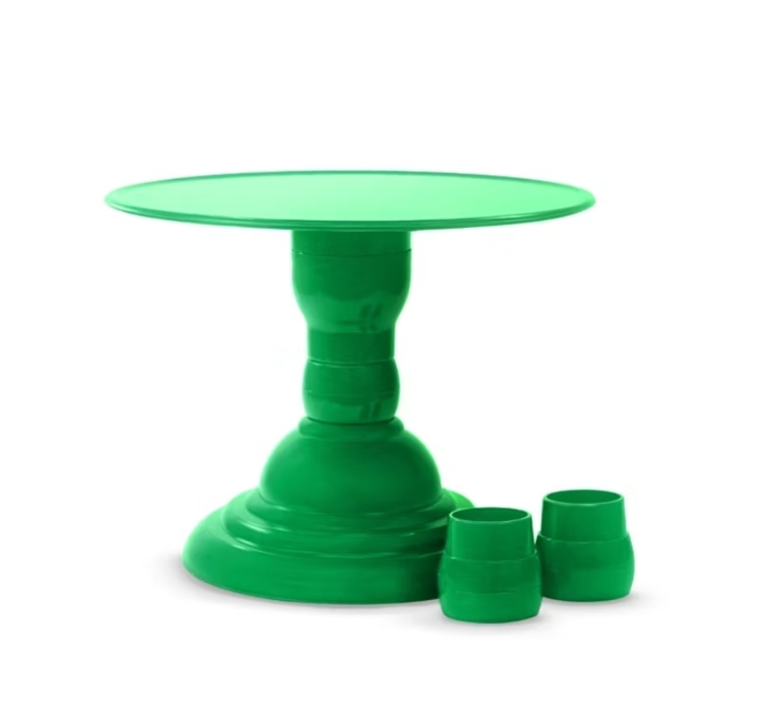 Bandeja Alta G 28Cm Pescoço Verde - A FESTA E DECORAÇÃO