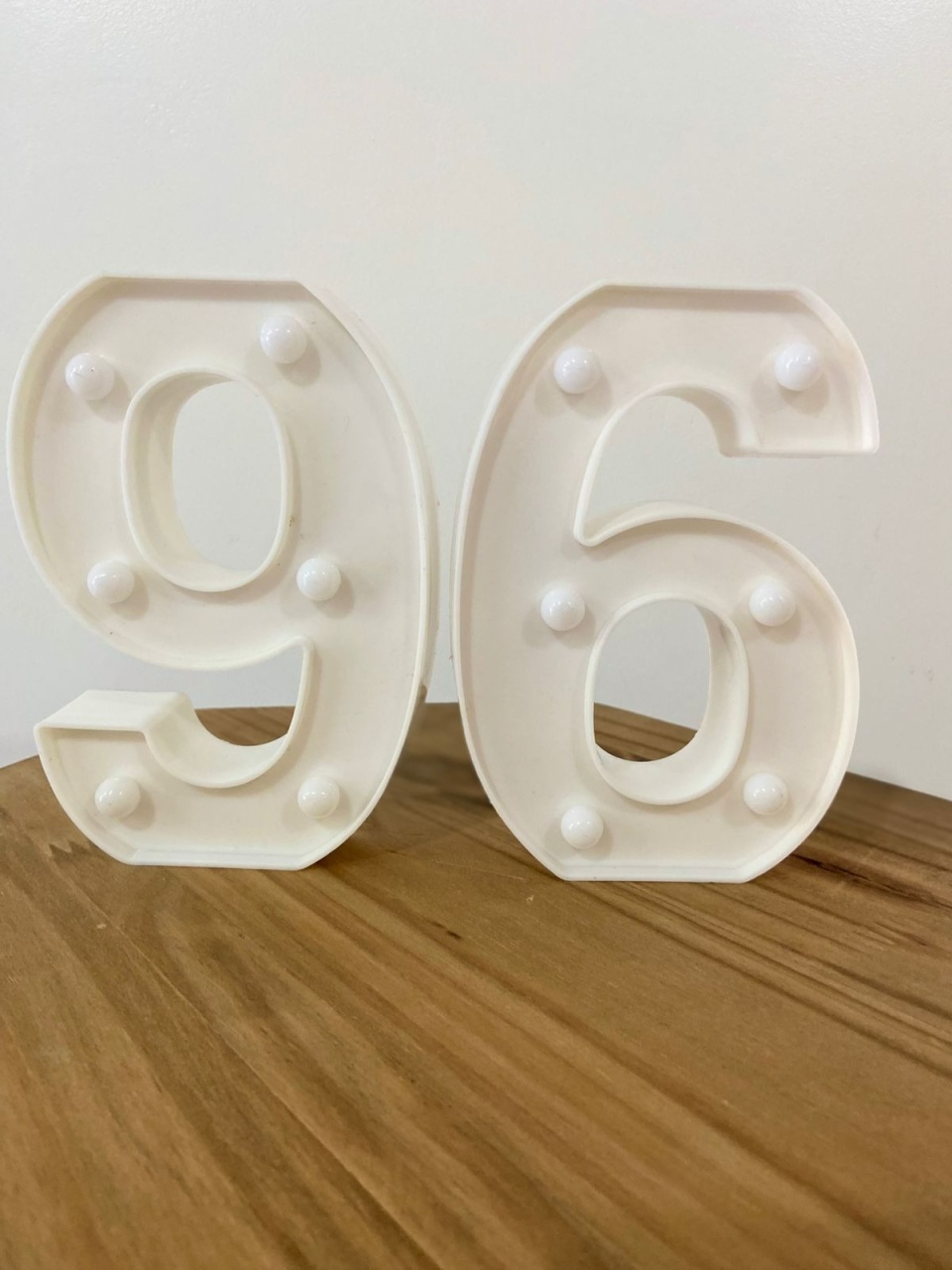 Número 96 Luminoso 16Cm   - A FESTA E DECORAÇÃO