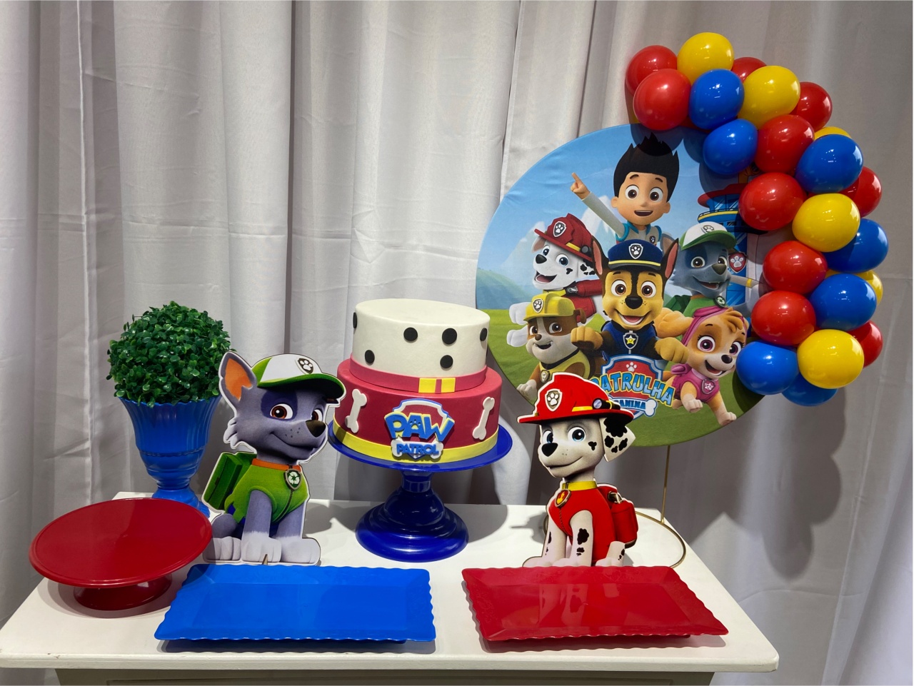 Kit Festa Na Mesa M Patrulha Canina  - A FESTA E DECORAÇÃO