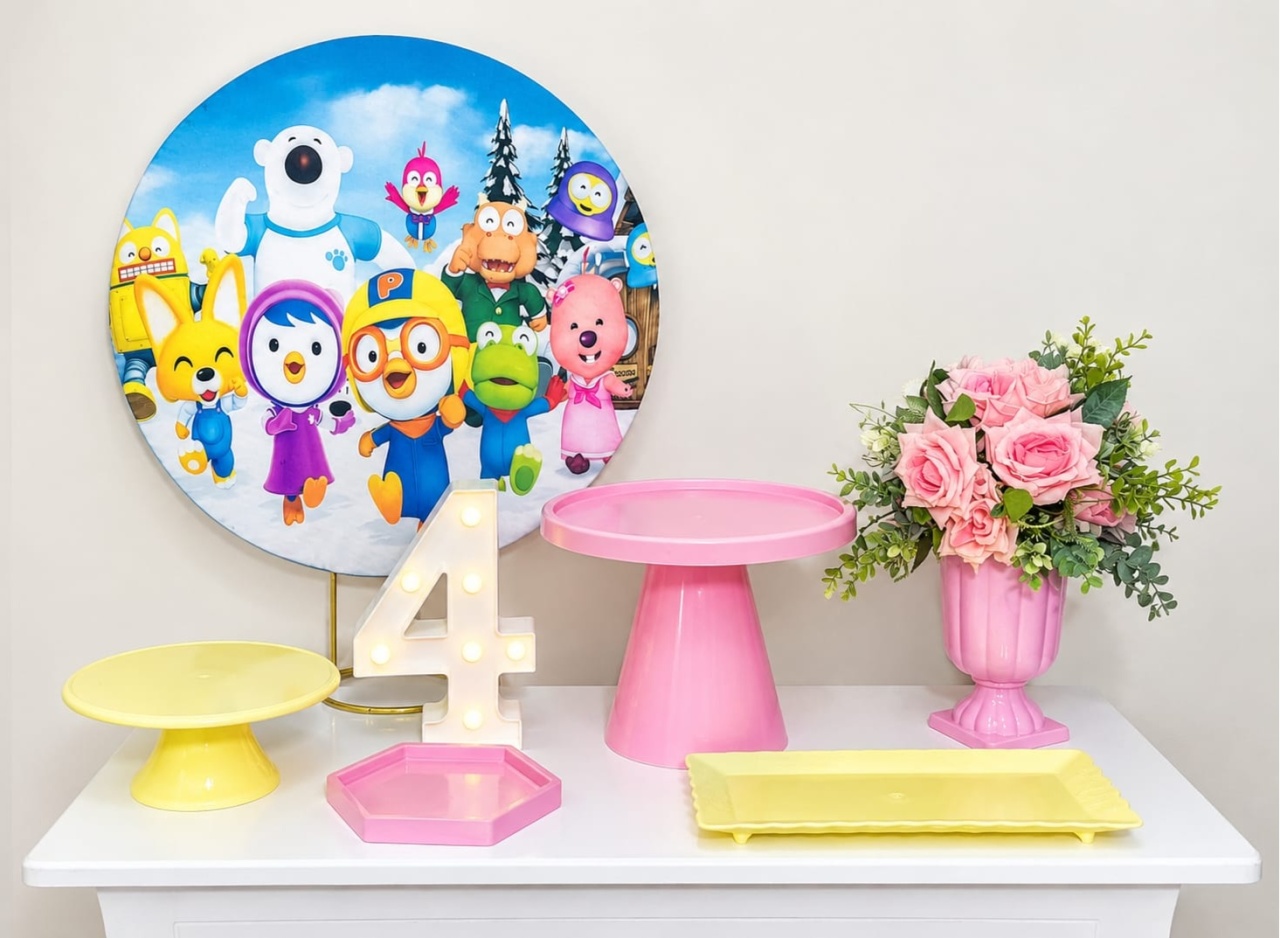 Pororo O Pequeno Pinguim Feminino Festa Na Mesa P - A FESTA E DECORAÇÃO