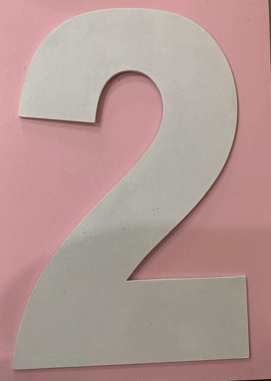 Número 2 Mdf - A FESTA E DECORAÇÃO