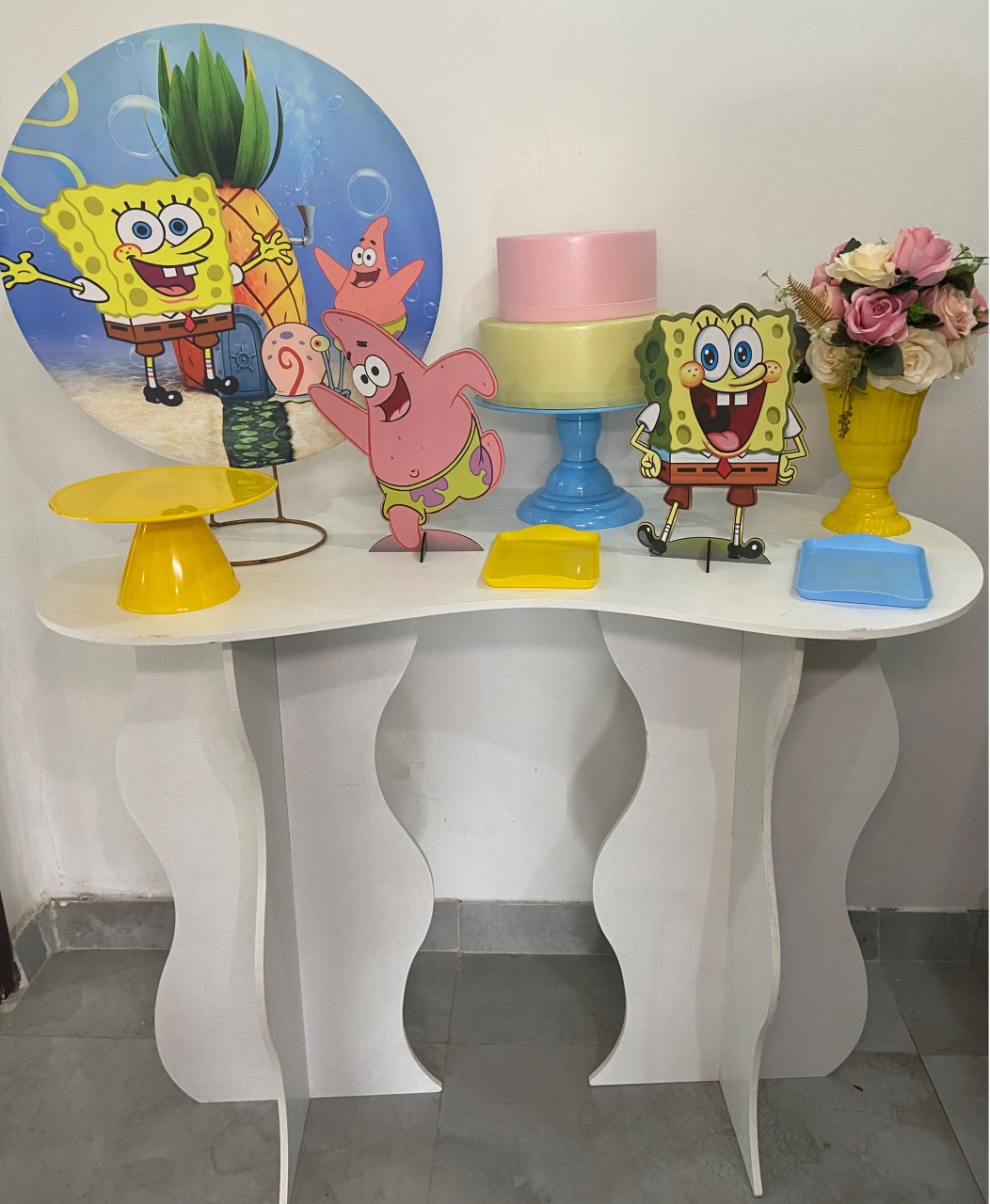 Kit Festa Na Mesa G Bob Esponja Menina  - A FESTA E DECORAÇÃO