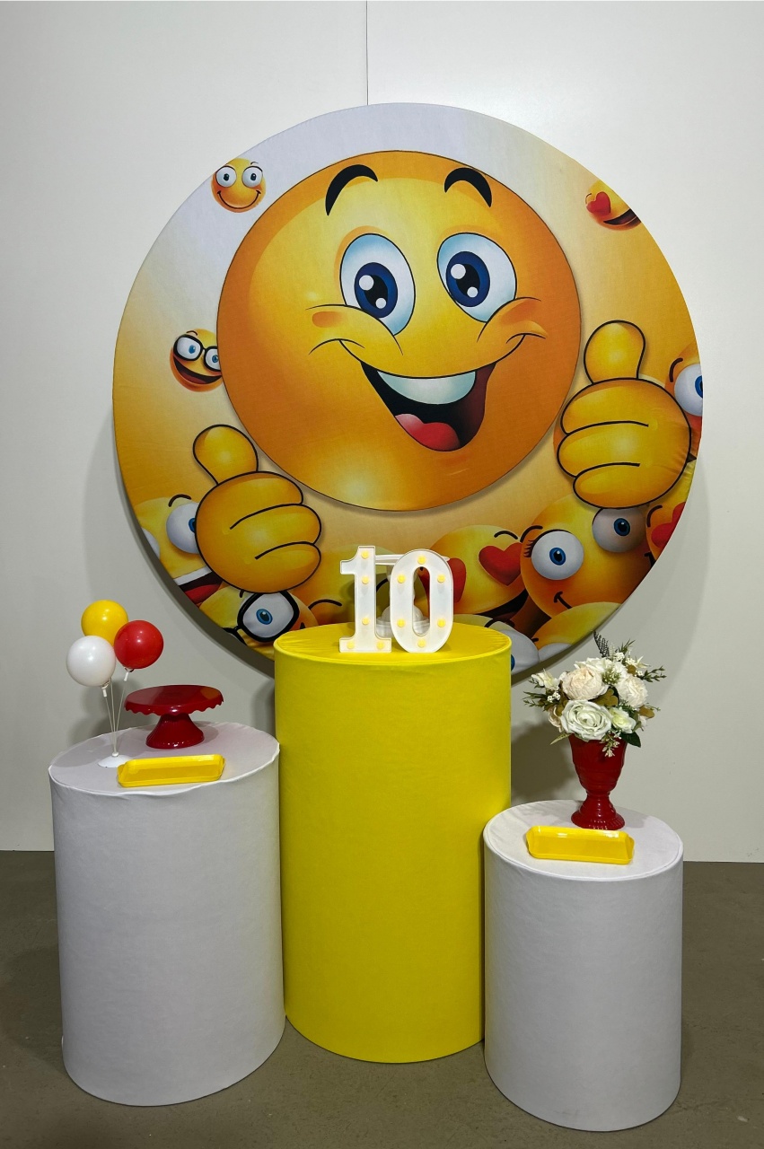 Emoji Kit Básico Com Vermelho - A FESTA E DECORAÇÃO