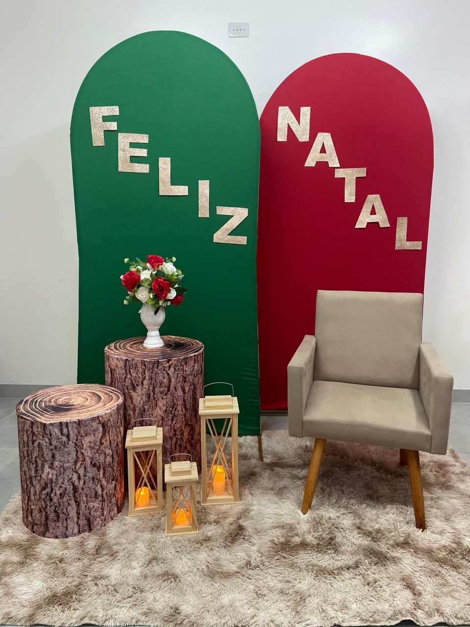 Kit Natal 2 Paineis 1 Poltrona - A FESTA E DECORAÇÃO