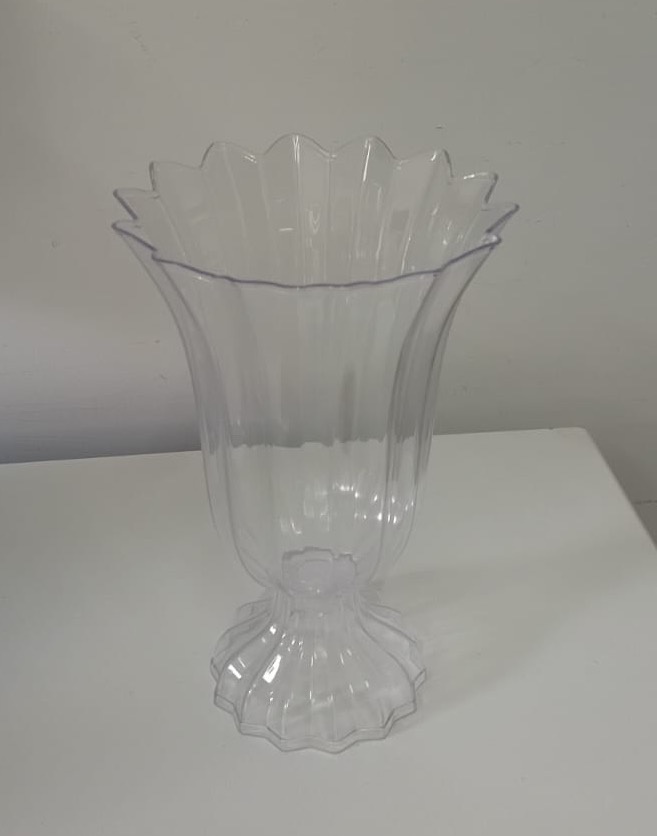 Vaso Slim  Transparente Cristal - A FESTA E DECORAÇÃO