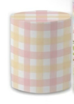 Capa Cilindro M Xadrez Rosa Ovelinha - A FESTA E DECORAÇÃO