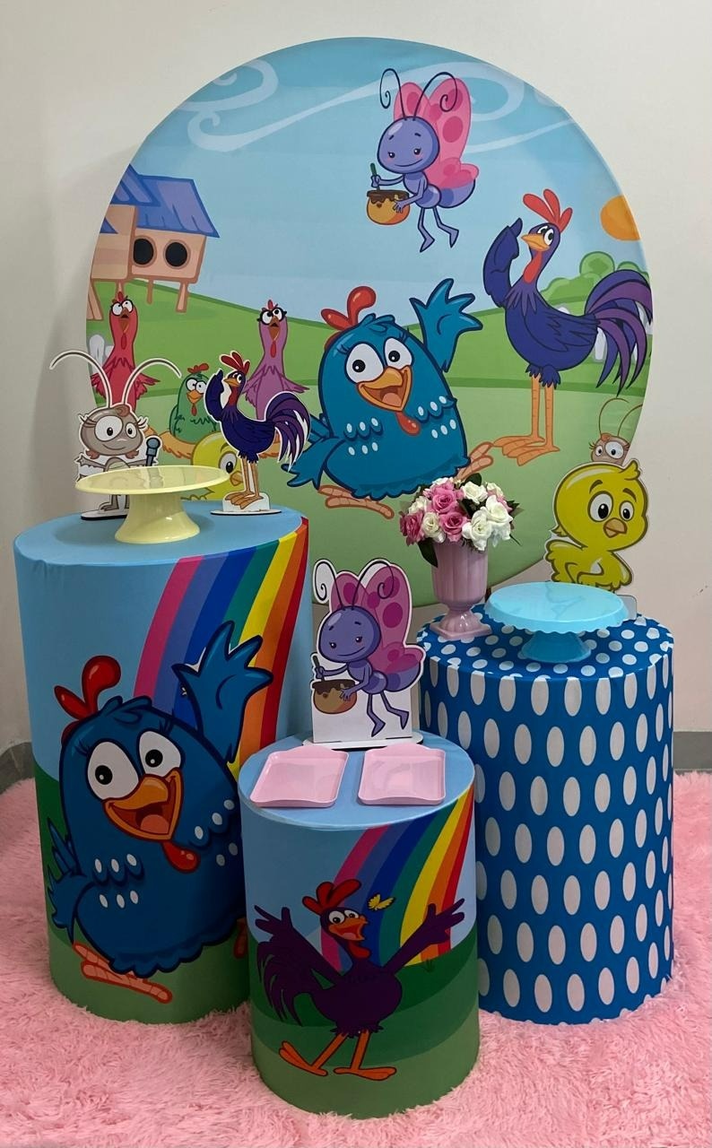 Galinha Pintadinha Kit Completo Com Balão - A FESTA E DECORAÇÃO