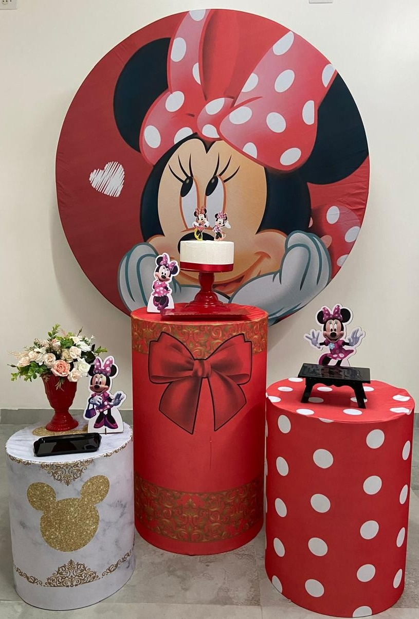 Kit Básico Minnie Vermelha  - A FESTA E DECORAÇÃO