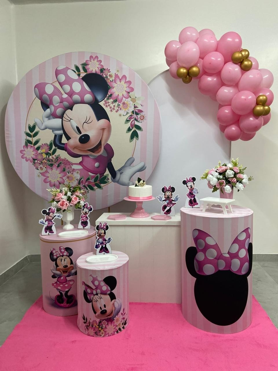 Kit Super Luxo Minnie Rosa 1 - A FESTA E DECORAÇÃO