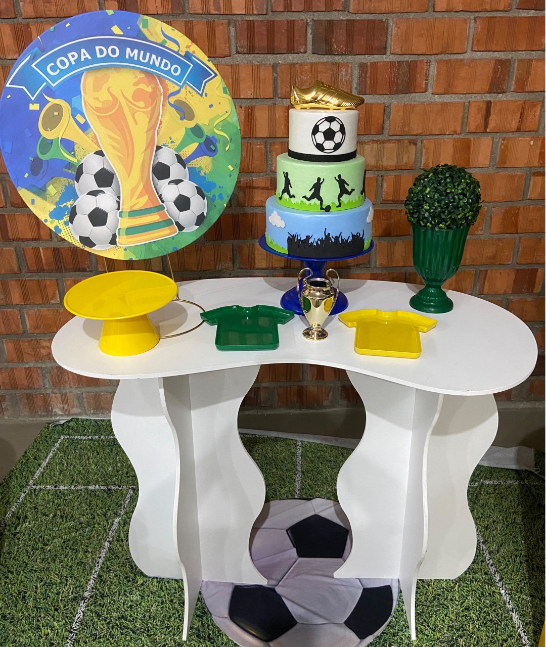 Kit Festa Na Mesa G Copa Brasil Futebol  - A FESTA E DECORAÇÃO