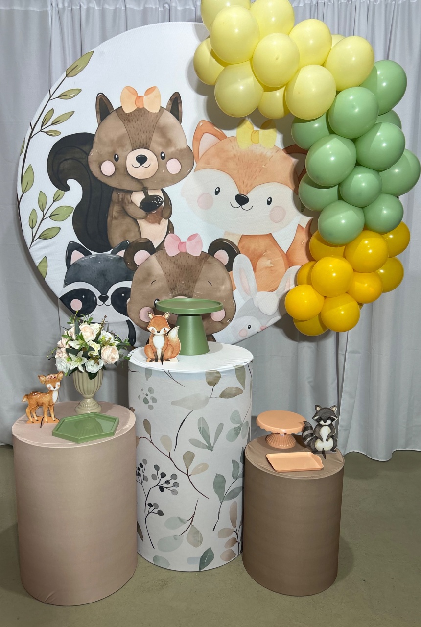 Bosque Encantado Kit Completo Com Balões - A FESTA E DECORAÇÃO