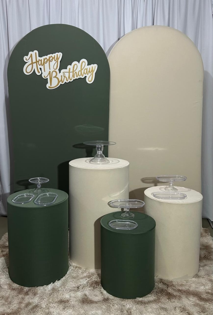 Kit Bege E Verde Oliva - A FESTA E DECORAÇÃO