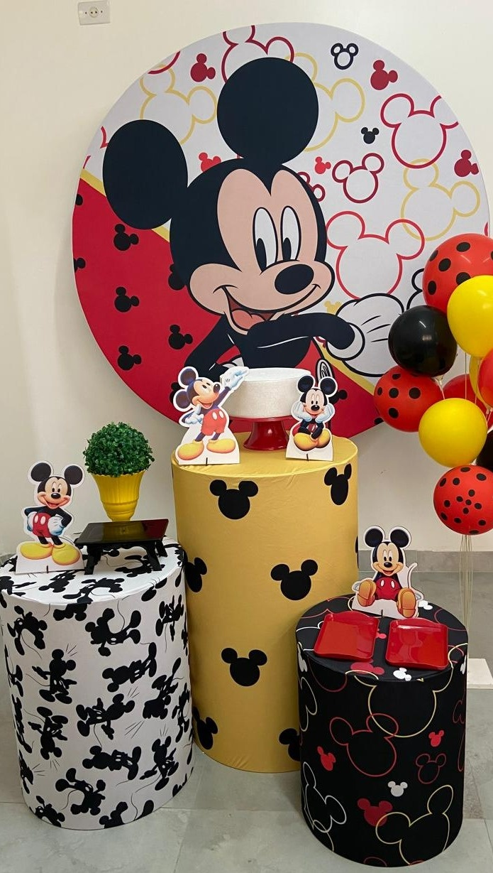 Kit Capas Mickey Vermelho - A FESTA E DECORAÇÃO