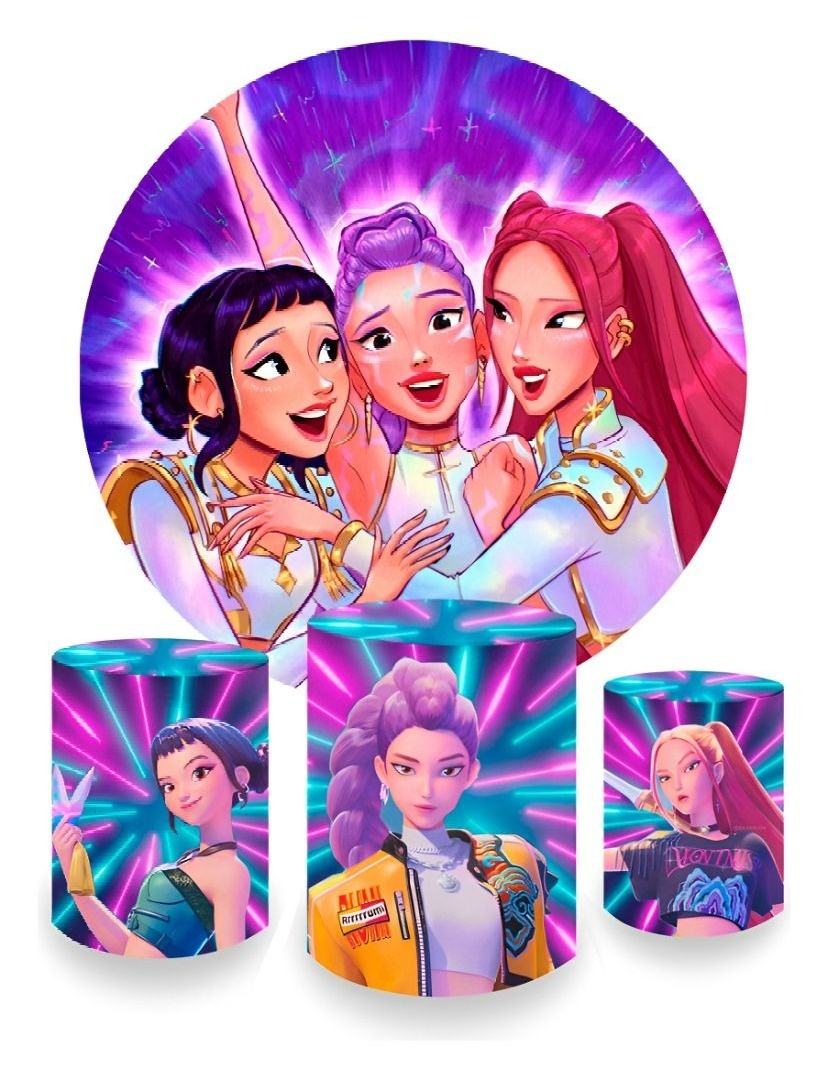 Kit Capas Guerreira K-Pop - A FESTA E DECORAÇÃO