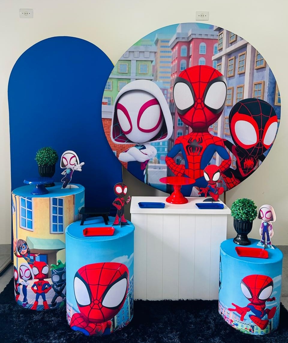 Kit Luxo Spidey  E Seu Amigos Espetáculares   - A FESTA E DECORAÇÃO