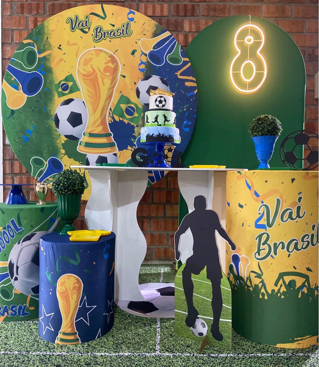 Copa Brasil Futebol Kit Luxo  - A FESTA E DECORAÇÃO