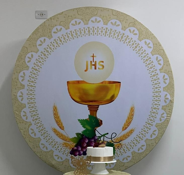  Cálice Dourado  Eucaristia Capa  1,50  - A FESTA E DECORAÇÃO