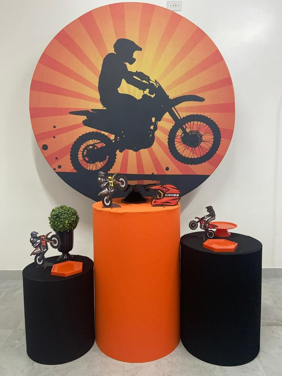 Kit Básico Moto Cross  - A FESTA E DECORAÇÃO