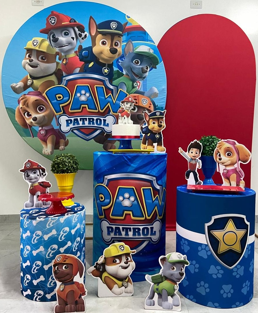 Kit Completo Com Romano Patrulha Canina 2  - A FESTA E DECORAÇÃO