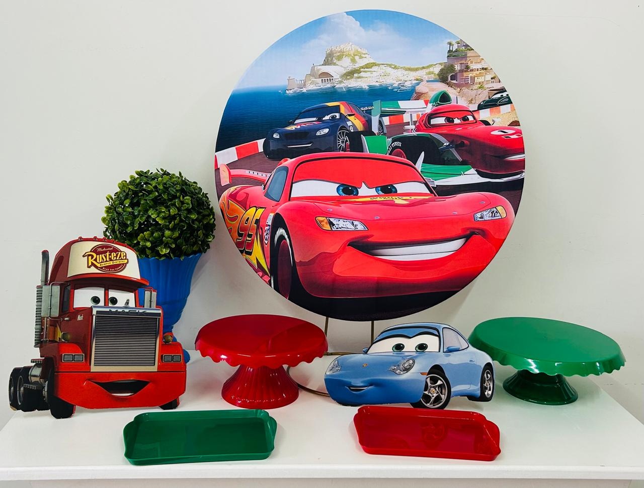 Carros Mac Queen Festa Na Mesa Kit M - A FESTA E DECORAÇÃO