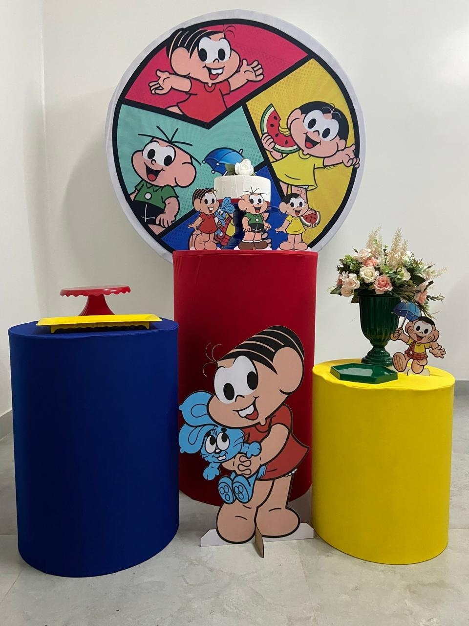 Kit Básico Turma da Mônica Menina - A FESTA E DECORAÇÃO
