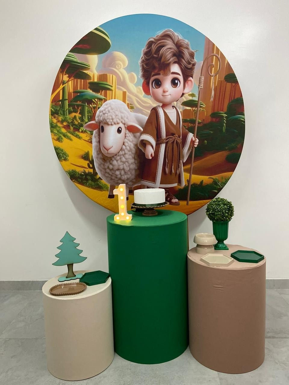 Kit Básico Davi E As Ovelhas  - A FESTA E DECORAÇÃO