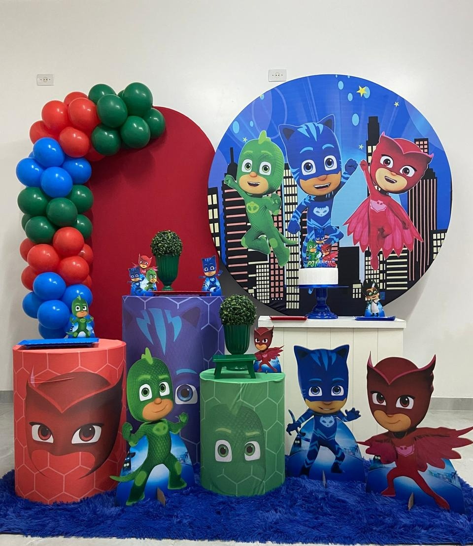 Pj Mask Kit  Super Luxo  - A FESTA E DECORAÇÃO