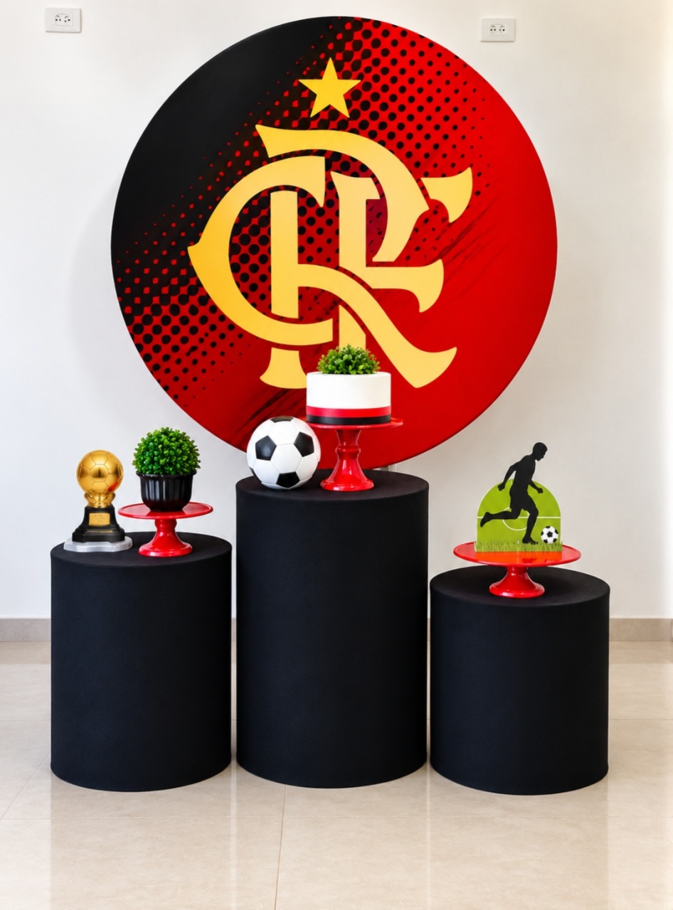 Kit Básico Escudo Flamengo - A FESTA E DECORAÇÃO