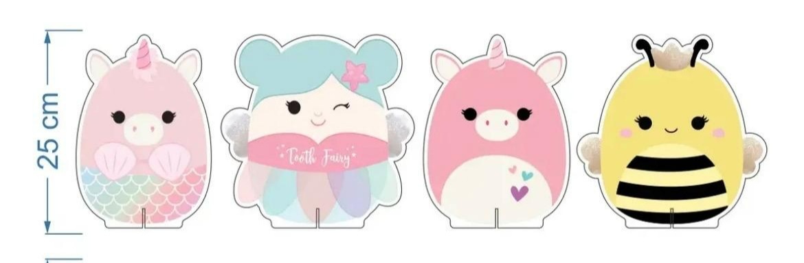 Squishmallow Personagem de Mesa Mdf - A FESTA E DECORAÇÃO