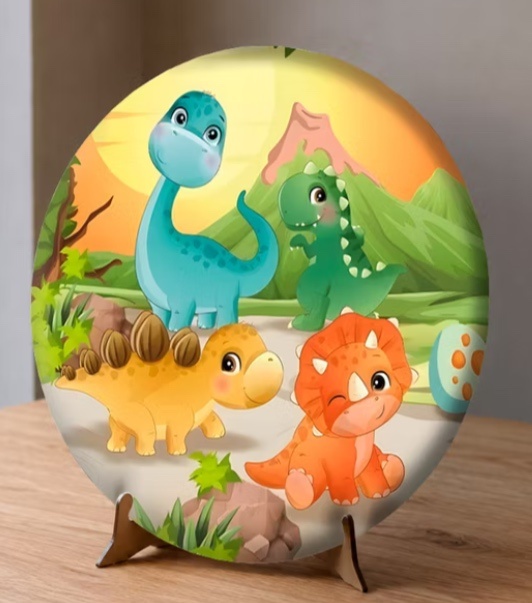 Capa Painel 50X50 Dino Baby - A FESTA E DECORAÇÃO