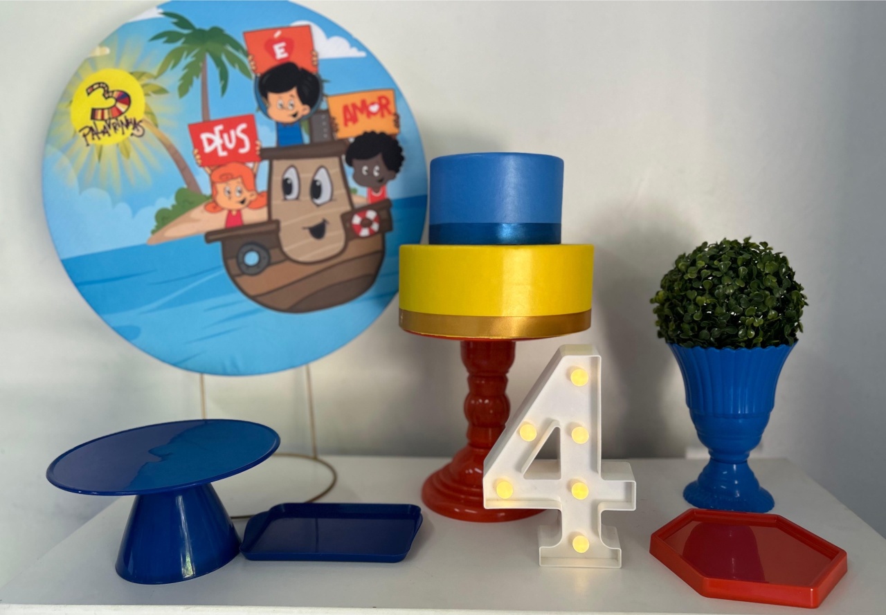 Kit Festa Na Mesa M 3 Palavrinhas Menino - A FESTA E DECORAÇÃO