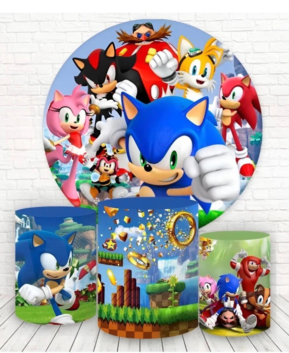 Kit Capas Sonic - A FESTA E DECORAÇÃO