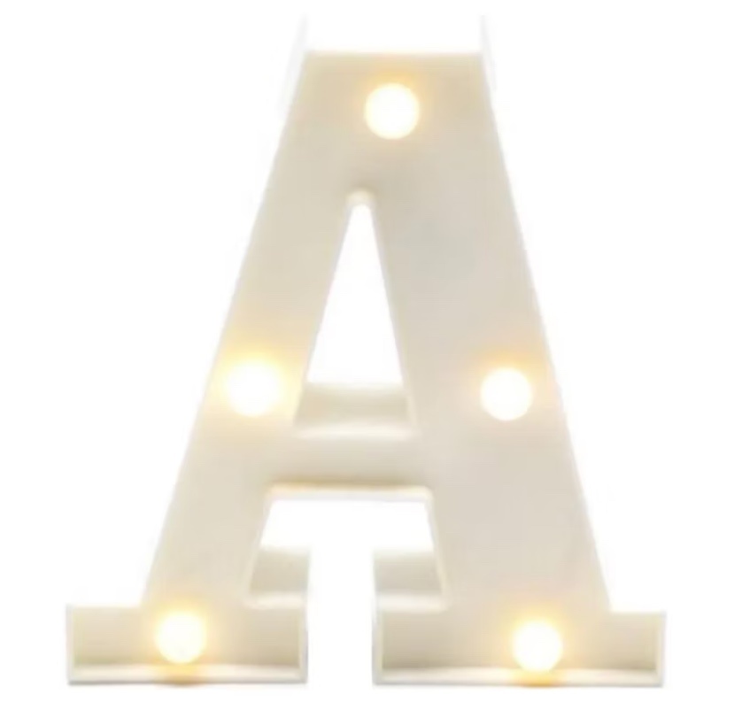 Letra A Luminosa - A FESTA E DECORAÇÃO