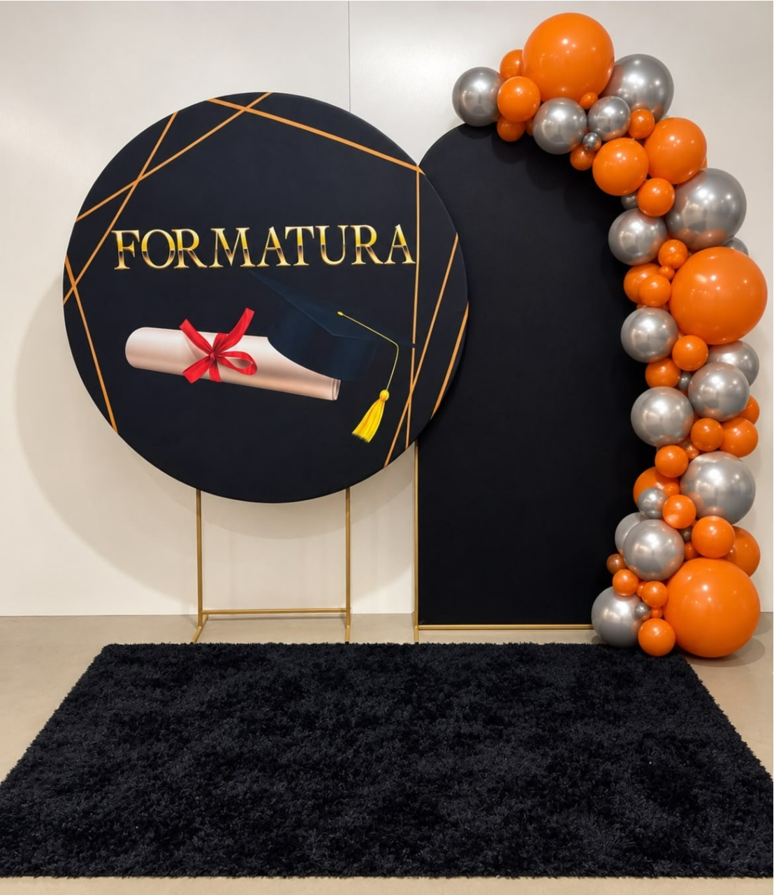 Cenário Formatura Preto - A FESTA E DECORAÇÃO