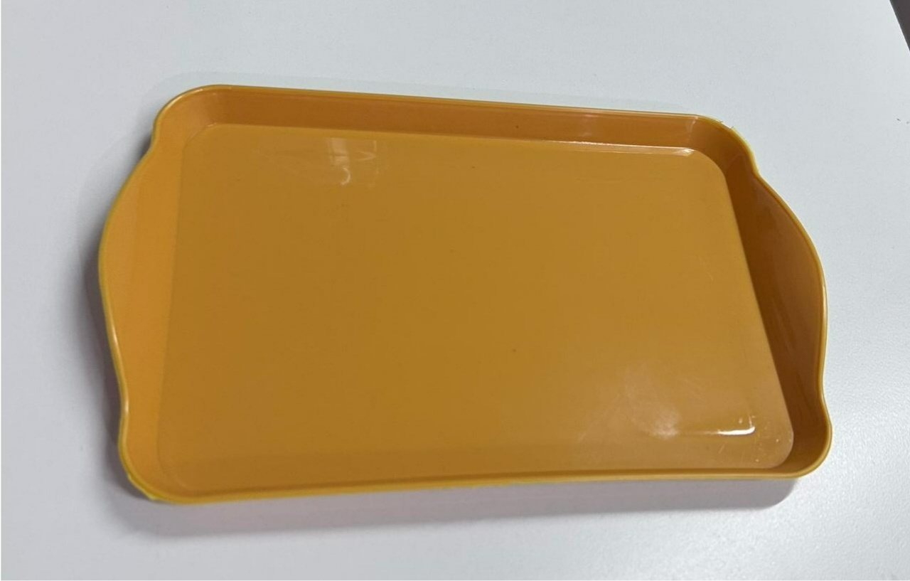 Bandeja Baixa Retangular Mostarda 20X13 - A FESTA E DECORAÇÃO