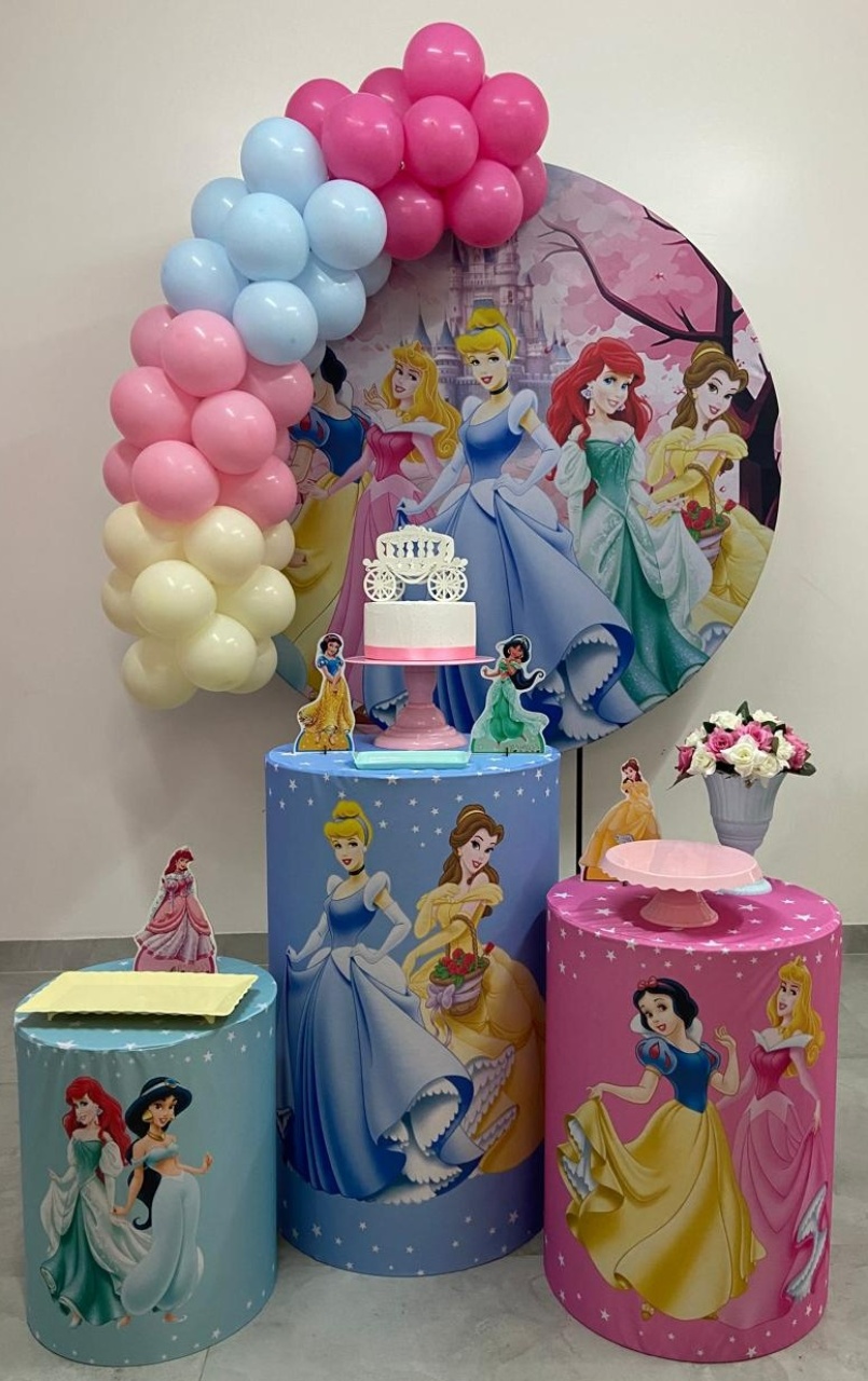 Kit Completo Com Balão Princesas - A FESTA E DECORAÇÃO