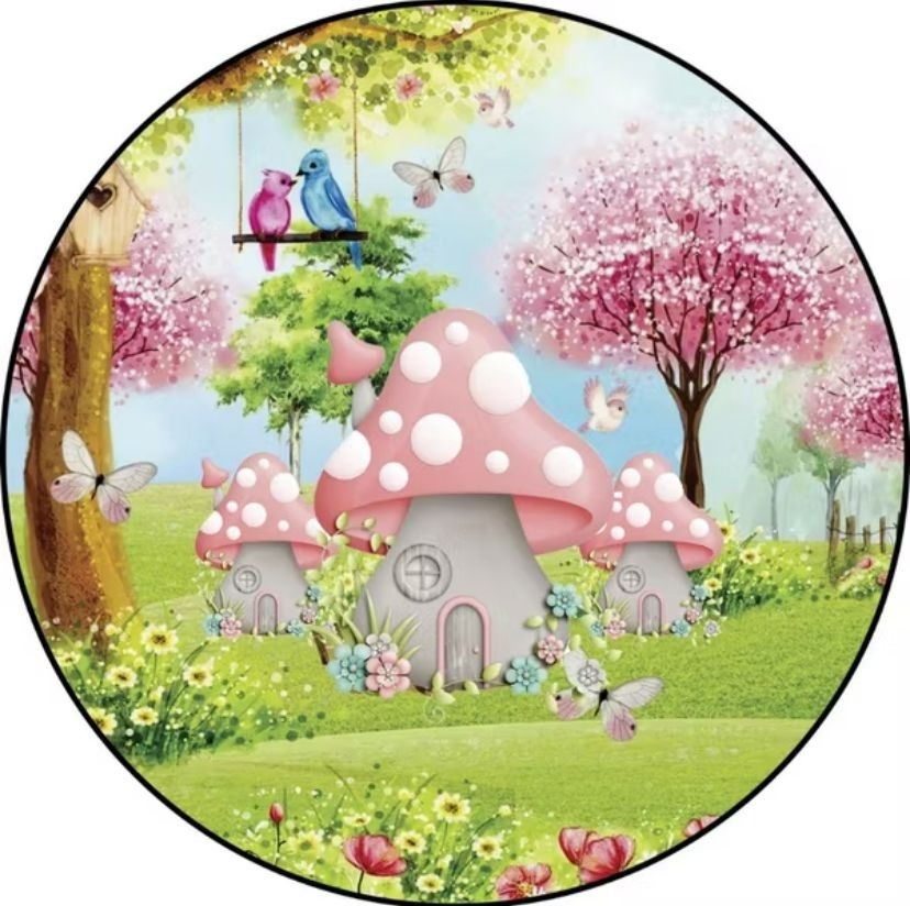 Capa Painel Jardim Encantado 50X50 - A FESTA E DECORAÇÃO