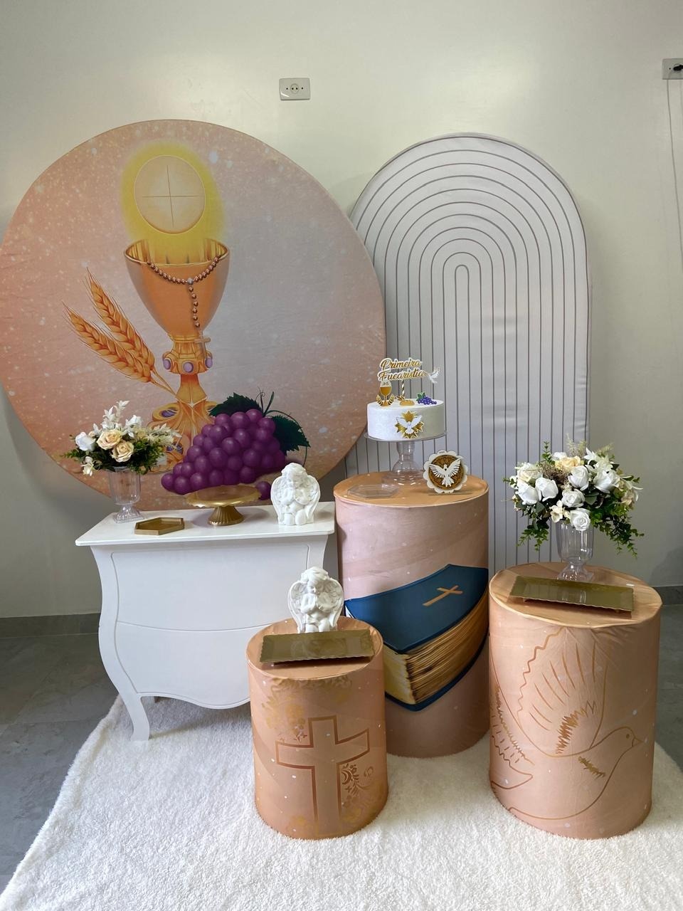  Cálice Bege Kit Luxo  - A FESTA E DECORAÇÃO