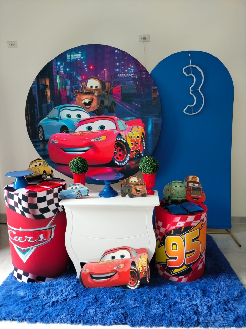 Kit Luxo Carros Macqueen  - A FESTA E DECORAÇÃO