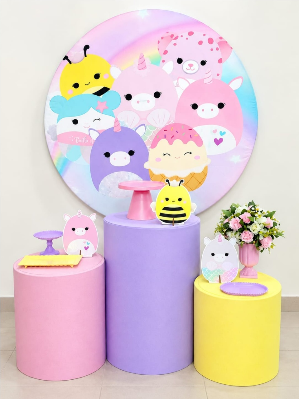 Squishmallow Kit Básico - A FESTA E DECORAÇÃO