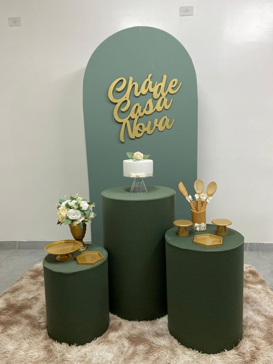 Cha de Casa Nova Kit Verde Oliva - A FESTA E DECORAÇÃO