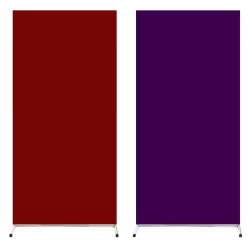 Capa Painel Retangular Dupla Face Roxo Uva E Vermelho 1X2  - A FESTA E DECORAÇÃO