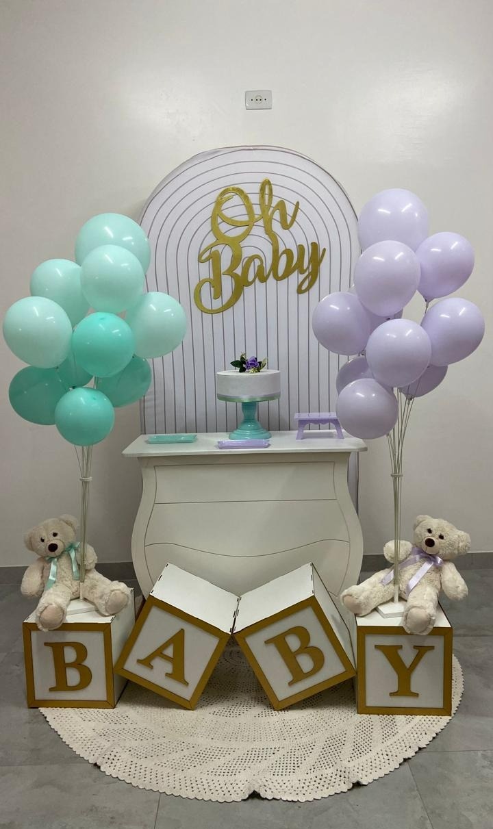 Kit Oh Baby Com Suporte de Balões - A FESTA E DECORAÇÃO