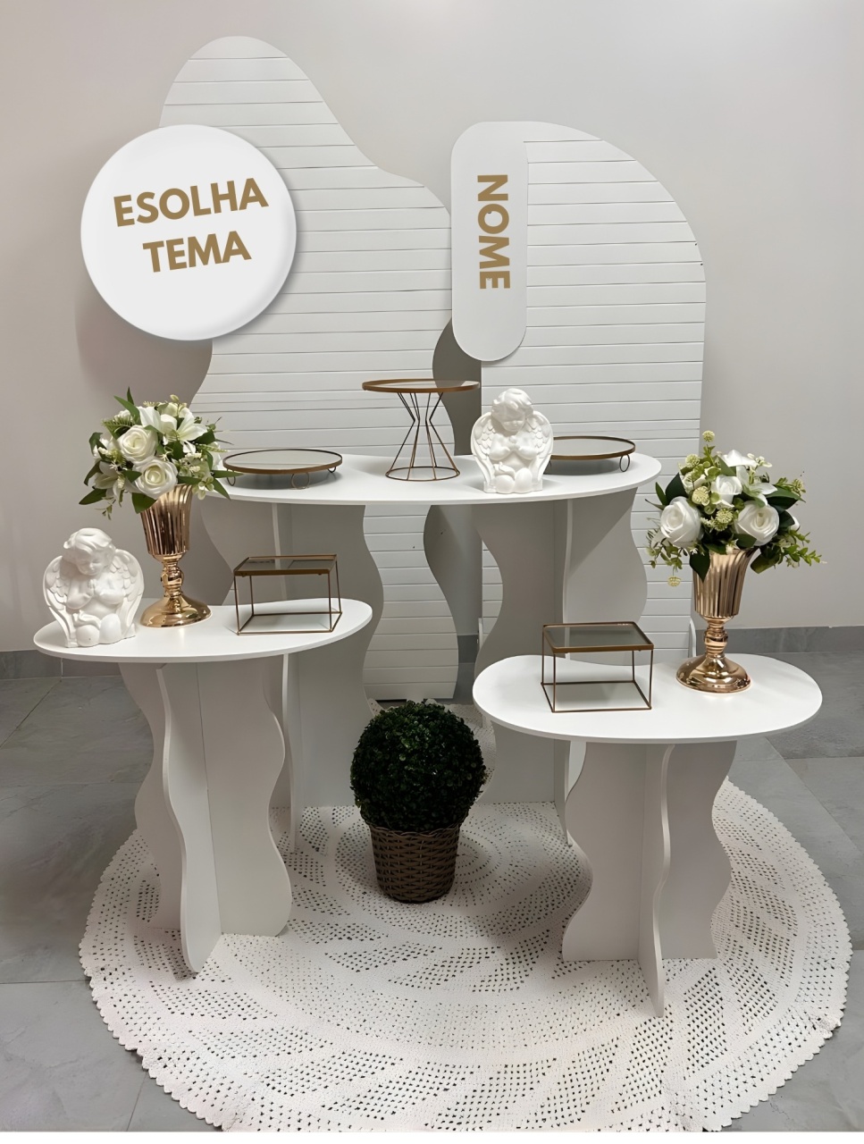 Kit Orgânico Branco Personalizado (Escolher Tema) - A FESTA E DECORAÇÃO