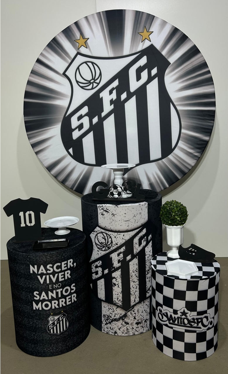 Santos Futebol Clube Kit Basico - A FESTA E DECORAÇÃO