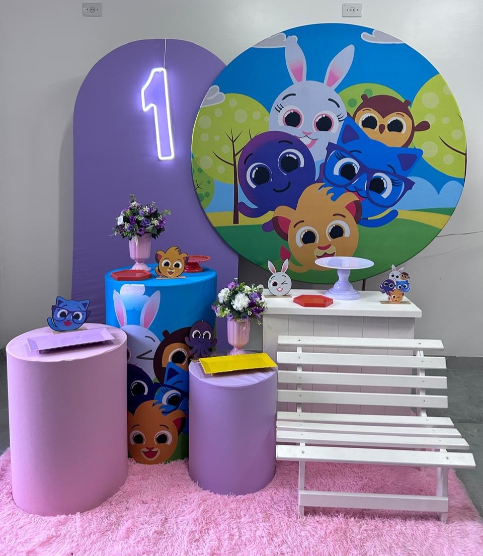 Kit Especial Bolo Fofos Menina - A FESTA E DECORAÇÃO